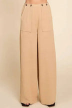 Culture Code Full Size High Waist Wide Leg Cargo Pants