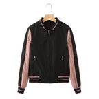 Jacket Quilted Jacket Color Matching Baseball Uniform