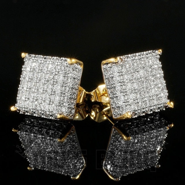 Color Stone Stud Earrings Pi-Mart