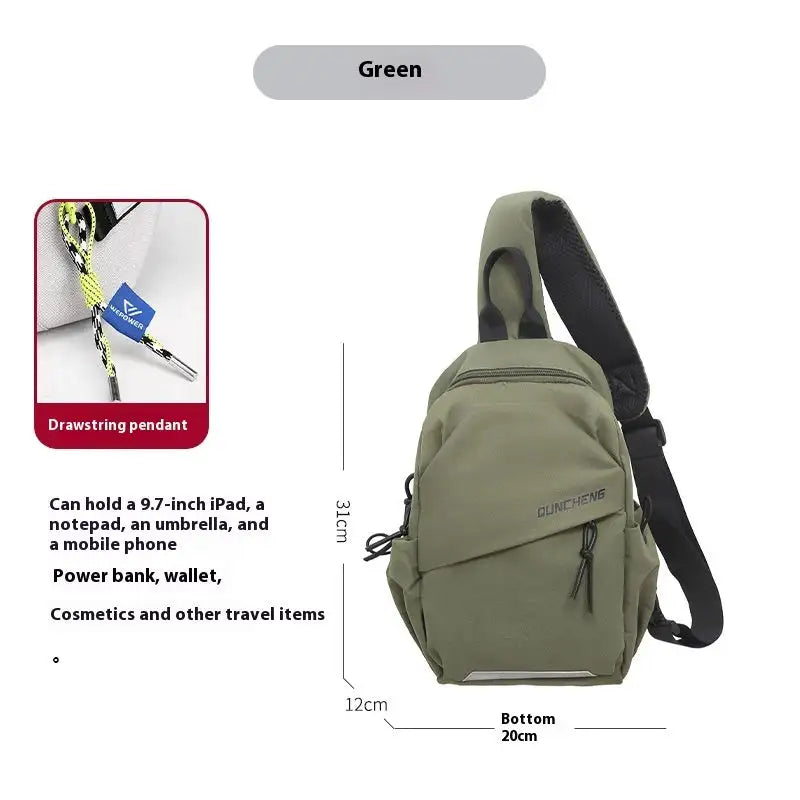 Crossbody Bag Small Shoulder Bag Men's Chest Bag