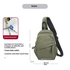 Crossbody Bag Small Shoulder Bag Men's Chest Bag