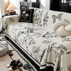 1pc Soft & Cozy Chenille Reversible Sofa Cover Blanket - Double-Sided Retro Design, Sofa Protective Cover, Soft Couch Throw, Slipcover for Bedroom, Office, Living Room, Home Decor - Easy Care, Stain Resistant, Machine Washabl