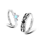 Knight Guardian Princess Crown Couple Rings Pi-Mart