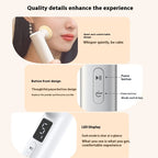 Smudge-Proof Makeup Applicator - Electric Vibrating Powder Puff for Wet & Dry Foundation - Gold & White | Flawless, Airbrush Finish