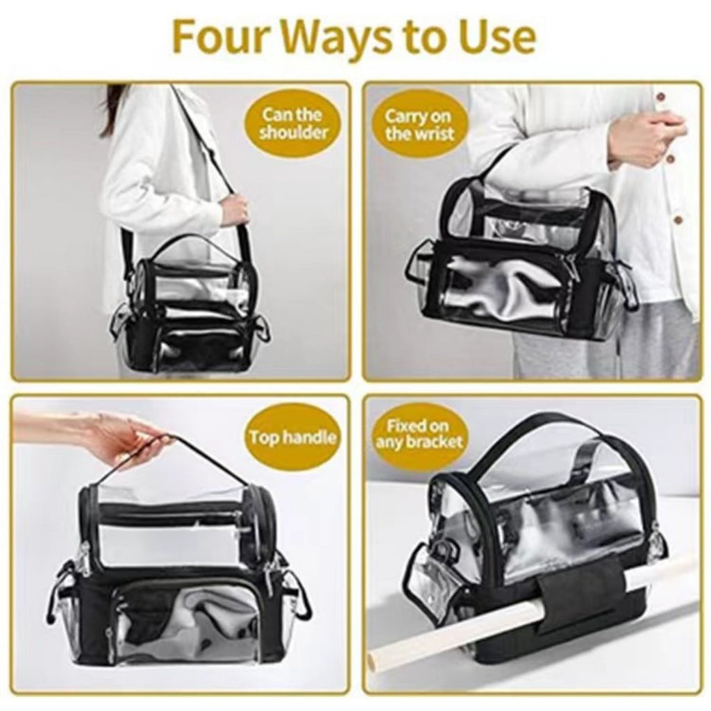 Portable vanity case transparent cosmetic bag, toilet bag storage bag, cosmetic bag transparent bag, Transparent Cosmetic Bag, - SJB-DIAMOND ELITES