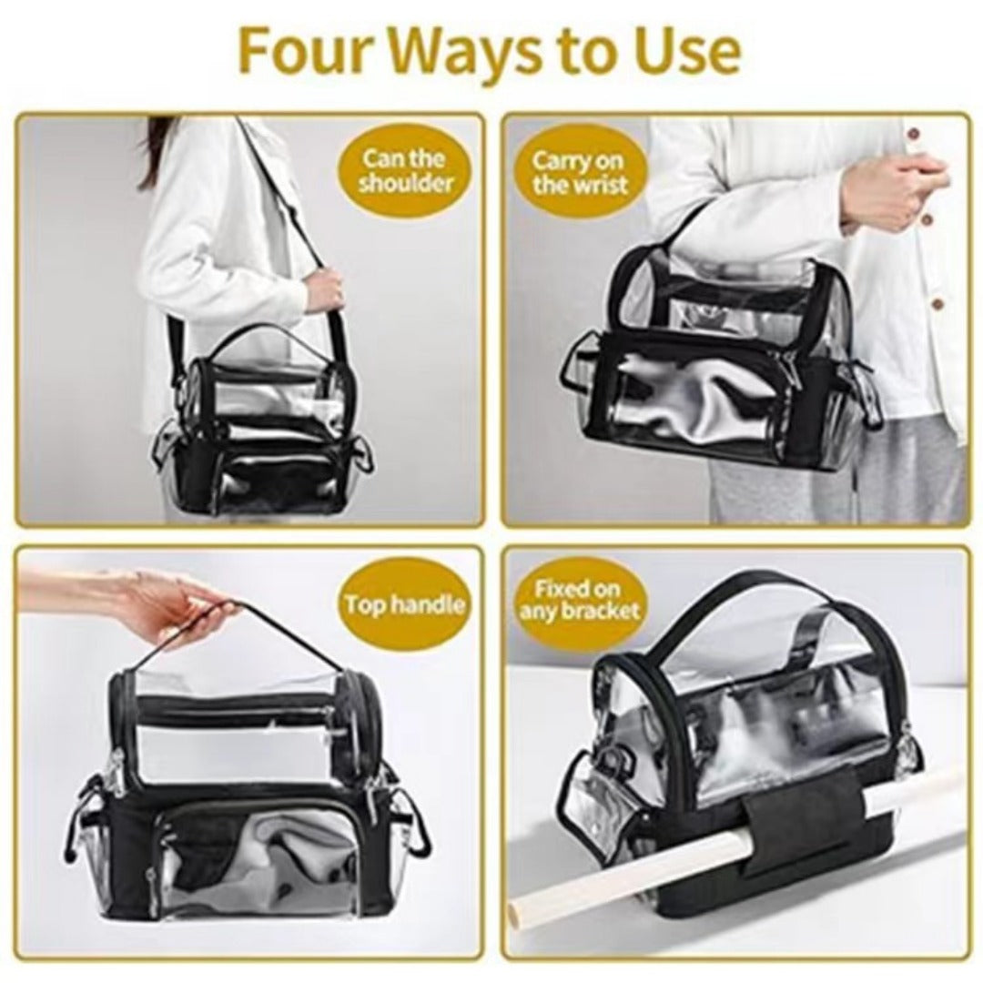 Portable vanity case transparent cosmetic bag, toilet bag storage bag, cosmetic bag transparent bag, Transparent Cosmetic Bag, - SJB-DIAMOND ELITES