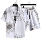 Men's Casual Suit 3D Digital Printing Short Sleeve Shirt Hawaii Suit Lootquake LLC