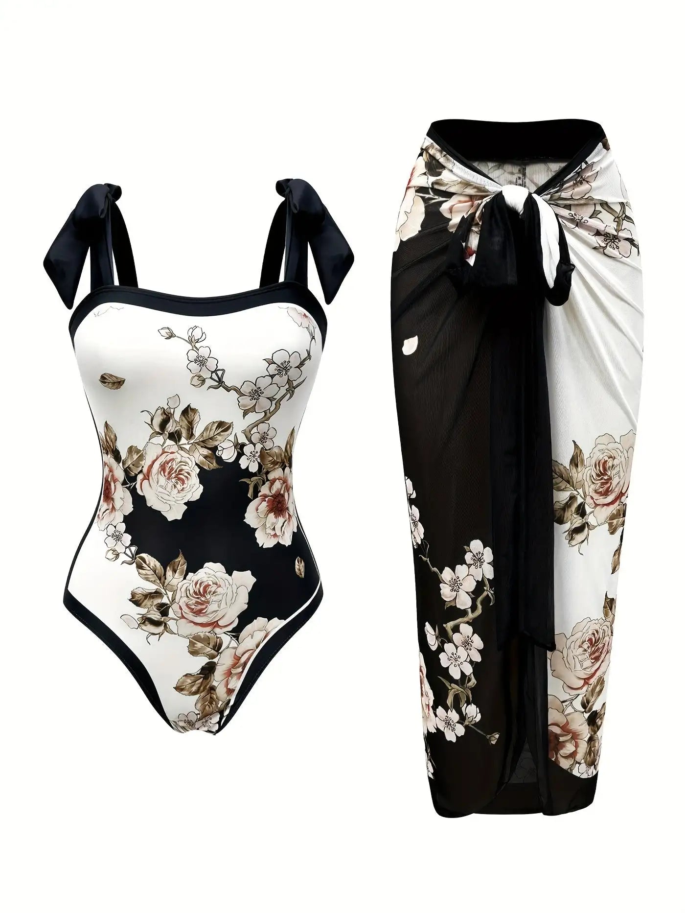 Women's Two-piece Casual Swimsuit P96 Black - SJB-DIAMOND ELITES