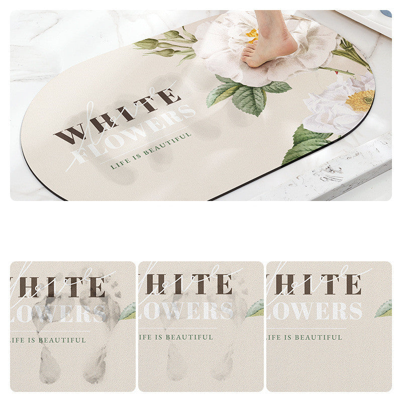 Bathroom Thickened Absorbent Floor Mat Pi-Mart