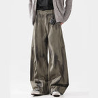 Loose Street Pleated Dirty Dyed Cargo Jeans Lootquake LLC