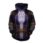 Men's And Women's Fashion Digital Print Hooded Sweatshirt Pi-Mart