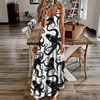 Spring And Summer Sling Women's Clothing Dress Digital Printing Lootquake LLC