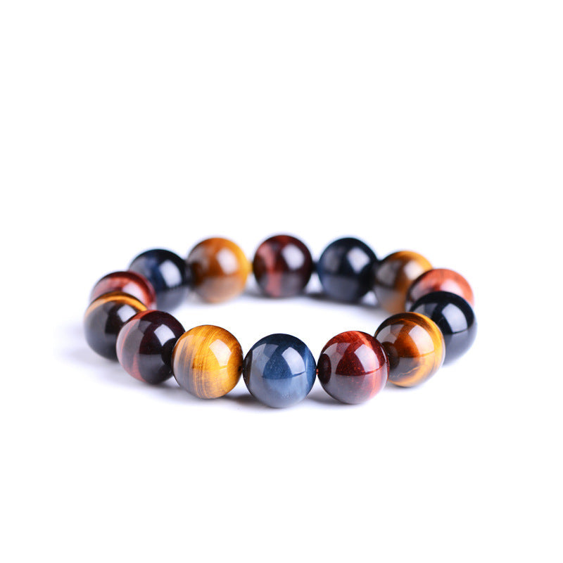 Tiger Eye Bracelet Natural Crystal Stone Buddha Bead Bracelet Pi-Mart