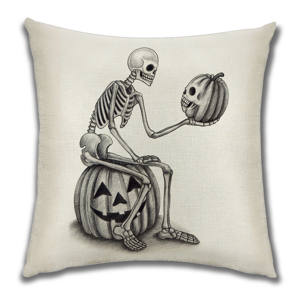 Cartoon Pumpkin Castle Sofa Cushion Cushion Pillowcase Pi-Mart
