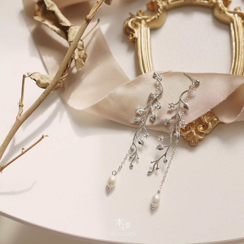 Fashion tassel sterling silver earrings Pi-Mart