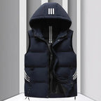 Men's Coat Hooded Thickened Warm Waistcoat Cotton Vest