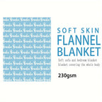 1pc Exclusive Personalized Soft Flannel Sofa Blanket - Customizable with Any Name, Perfect Gift for Friends and Family - Cozy TV Blanket for Chilly Nights