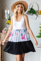 Full Size Scoop Neck Frill Tiered Dress For Women – Playful Tiered Dress, Chic Frill Dress, Feminine Scoop Neck Dress, Flattering Tiered Dress, Stylish Frill Dress, Comfortable Scoop Neck Dress, Versatile Tiered Dress Stevvex