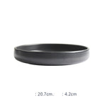 Nordic Ceramic Rice Bowl Steak Plate Deep  Household Tableware Dish Set Pi-Mart