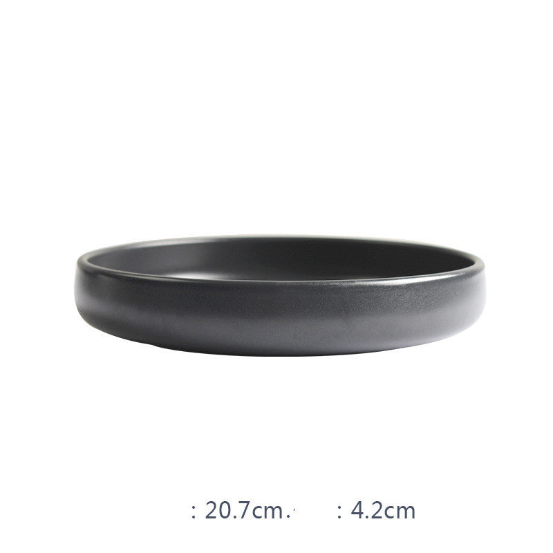 Nordic Ceramic Rice Bowl Steak Plate Deep  Household Tableware Dish Set Pi-Mart