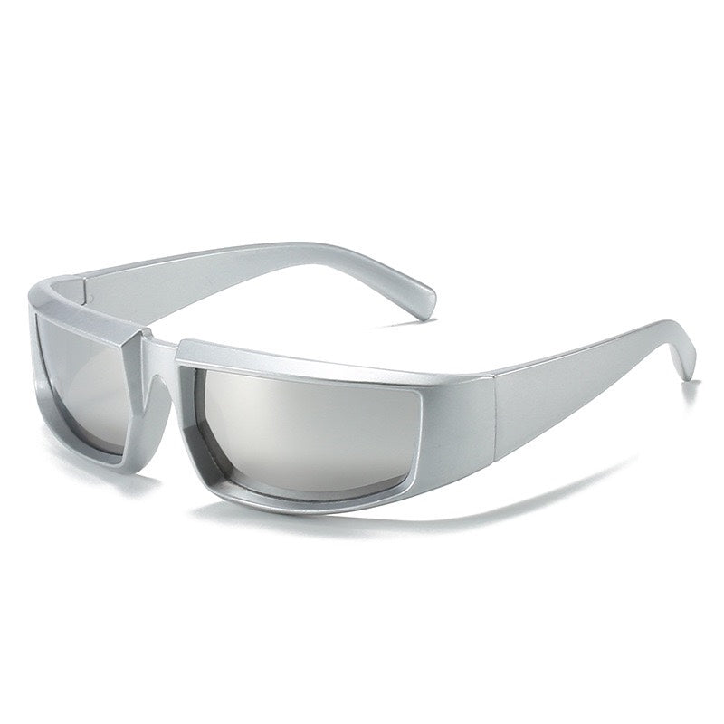 Super Texture Cool Sunglasses Futuristic Technology Punk Pi-Mart