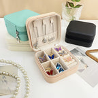 Jewelry storage box, storage box portable zipper case, travel jewelry stud earrings pu jewelry - SJB-DIAMOND ELITES