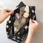Mesh Cosmetic Bag, Small Daisy Beach Wash Bag, Travel Women's Simple Storage Bag, Go Out Portable Mesh Shower Tote Bag, - SJB-DIAMOND ELITES