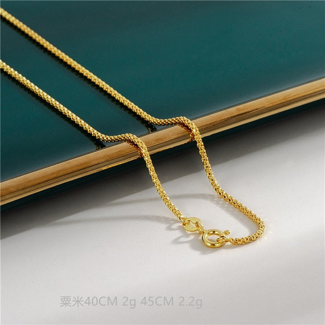 18K Gold Plated Necklaces Pi-Mart