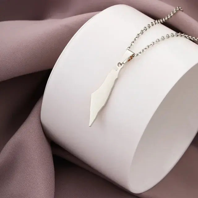 Stainless Steel Palestine Pendant Chain Necklaces
