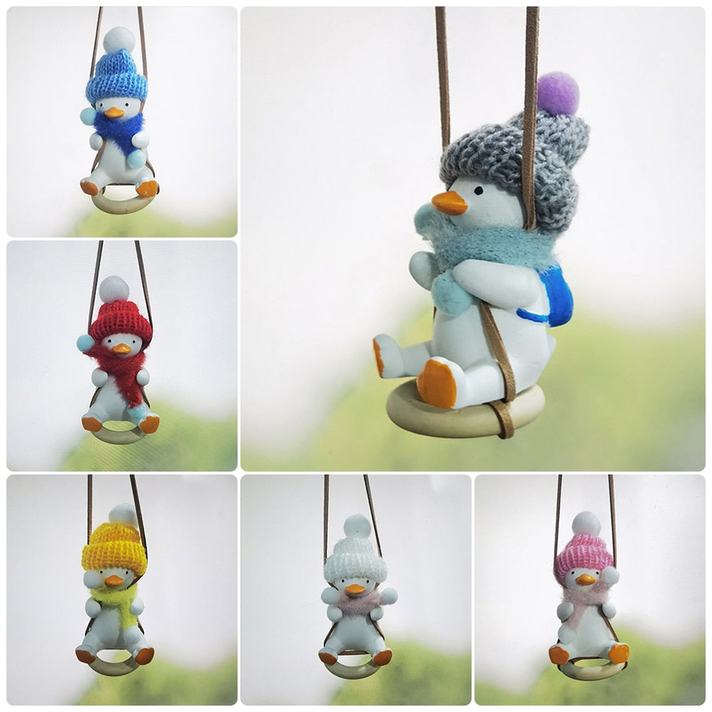Cool Knit Cap Duck Car Pendant - SJB-DIAMOND ELITES