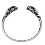 Male S925 Sterling Silver Beast Skull Bracelet Pi-Mart
