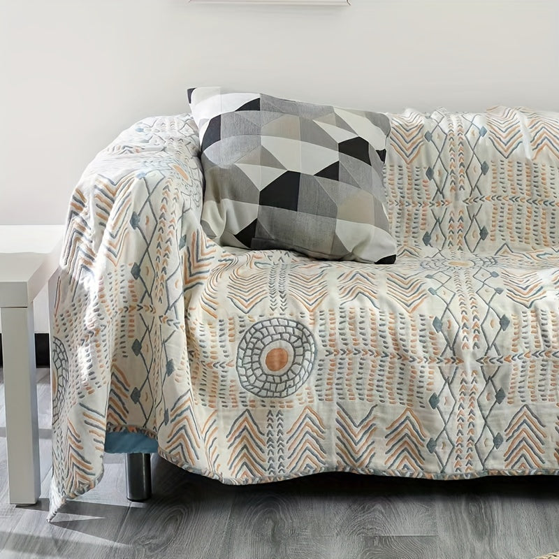 Versatile All-Season Sofa Towel Blanket - Reversible, Machine Washable, Perfect for Camping & Gifts Lootquake LLC