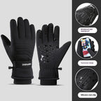 Fleece-lined Thick Waterproof And Cold-resistant Gloves Pi-Mart