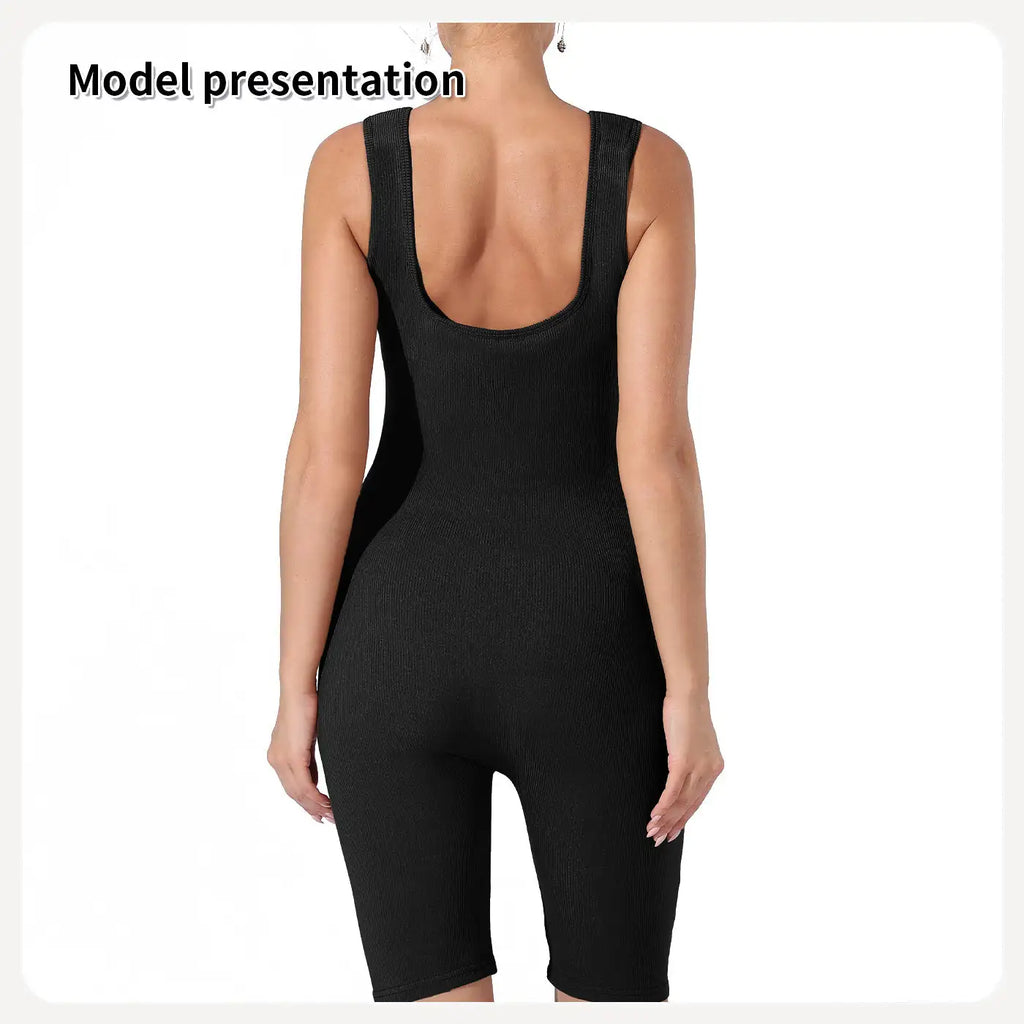 Women's Fashion Simple Solid Color Bodysuit - SJB-DIAMOND ELITES