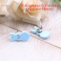 Women's Cute Fashion Rabbit Shape Easter Acrylic Earrings Pi-Mart