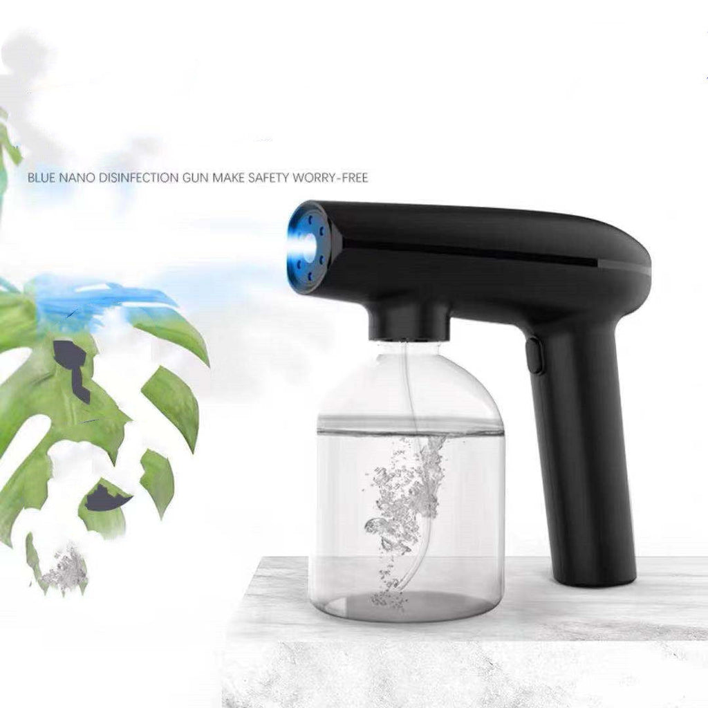 Electric Sanitizer Sprayer Handheld Blue Light Nano Steam Disinfection Spray Gun Home Car Wireless USB Humidifier Atomizer Pi-Mart
