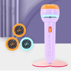 Cartoon Projection Flashlight 80 Patterns Creative Children Flashlight Toy Projector Baby Toys Bedtime Story Book Pi-Mart