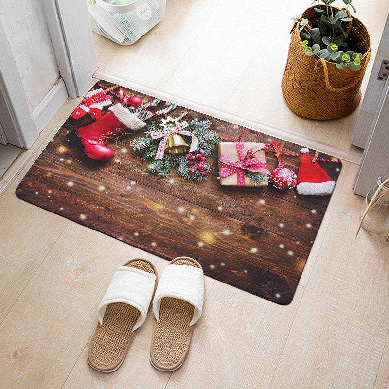 Christmas Floor Mat Bedroom Bathroom Home Absorbent Non-slip Pi-Mart