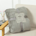 Fluffy Plaid Winter Bed Blankets by Pi Mart
