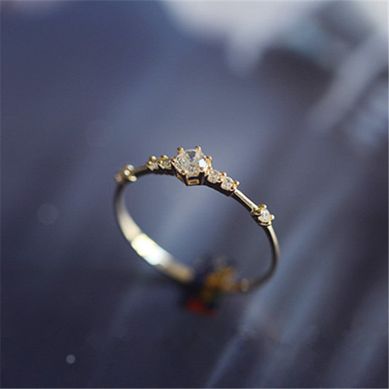 Crystal Exquisite Wedding Ring - SJB-DIAMOND ELITES