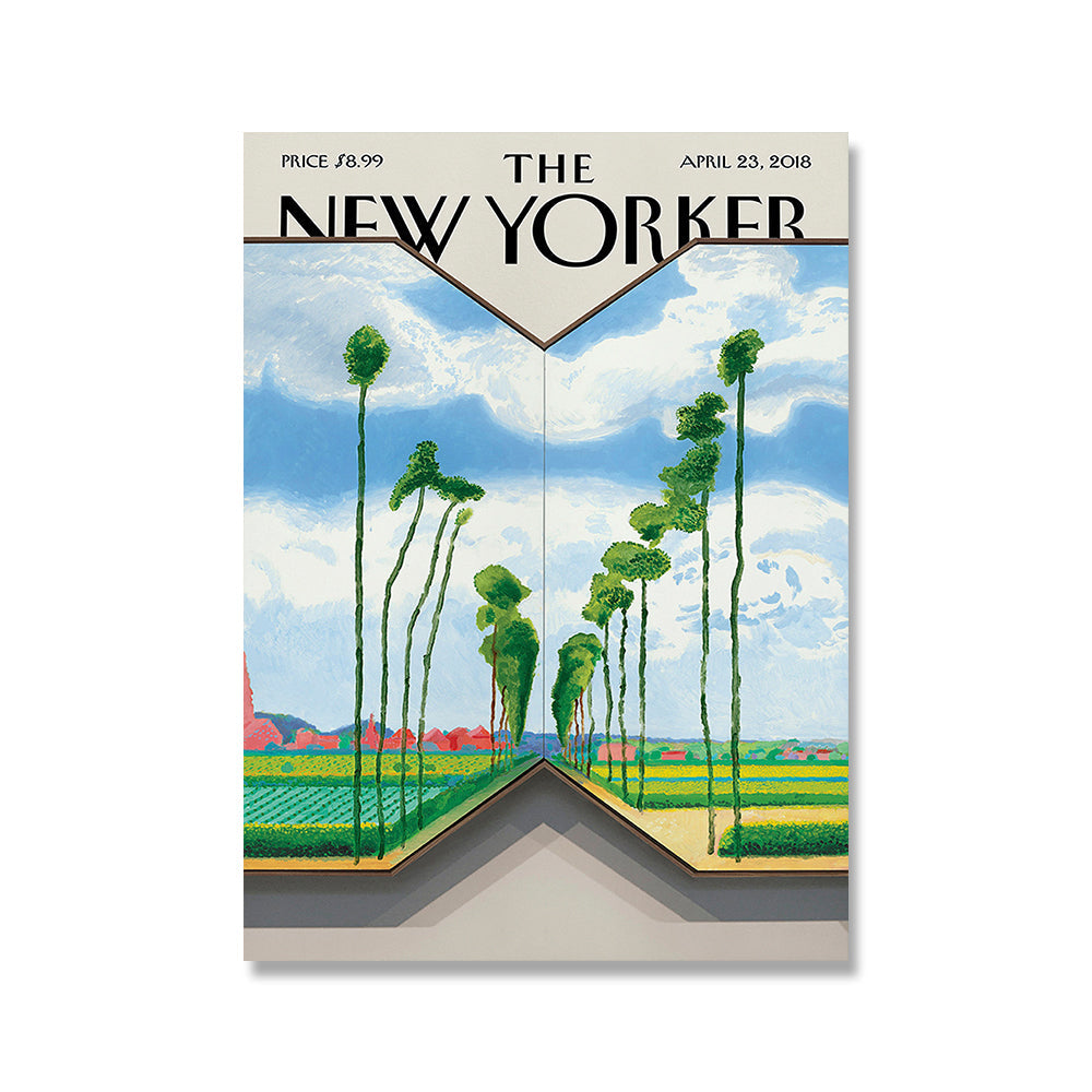 New York Magazine Cover Poster Retro Fashion City Landscape