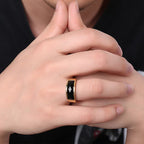 Black Carnelian Stone Rings Pi-Mart