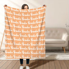 1pc Exclusive Personalized Soft Flannel Sofa Blanket - Customizable with Any Name, Perfect Gift for Friends and Family - Cozy TV Blanket for Chilly Nights