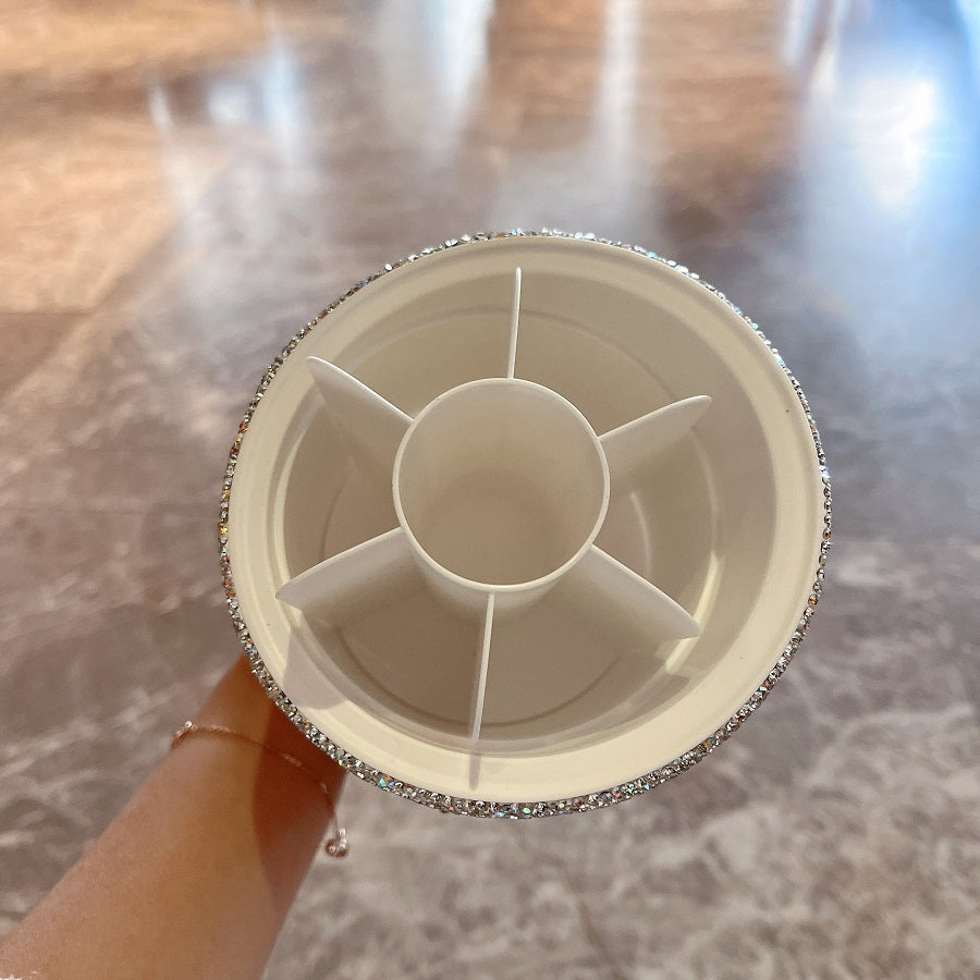Rotate Makeup Brush Storage Bucket