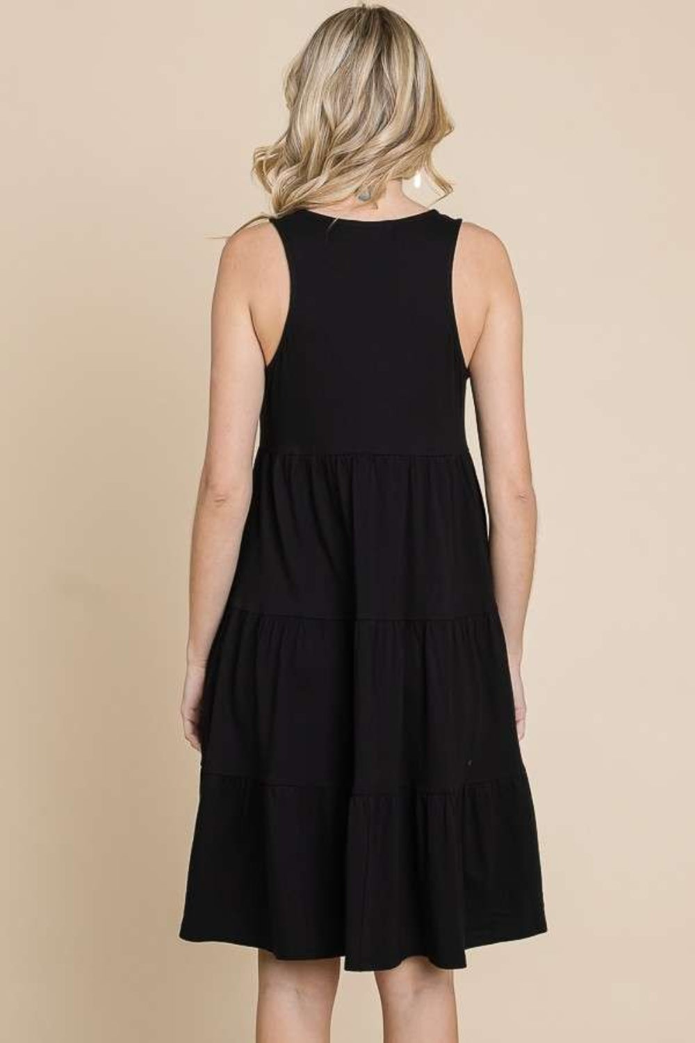 Racerback Tiered Tank Dress For Women – Chic Racerback Tank Dress, Stylish Tiered Tank Dress, Flattering Racerback Dress, Feminine Tiered Dress, Comfortable Tank Dress, Flowing Racerback Dress, Versatile Tank Dress Stevvex
