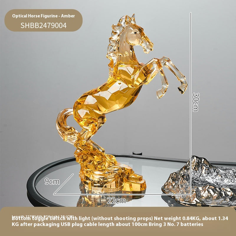 Horse Head Decoration Light Luxury High-end Crystal Crafts Wine Cabinet Decorations Lootquake LLC