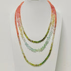 Handmade Premium Crystal Necklace |  Artisan Woven Jewelry with Alloy Accents  | Elegant Sparkling Statement Necklace for Women (MAC344)
