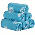 6-Pack of Warm Paw Print Dog Blanket Bed Covers to Keep Your Furry Pets Cozy! Lootquake LLC