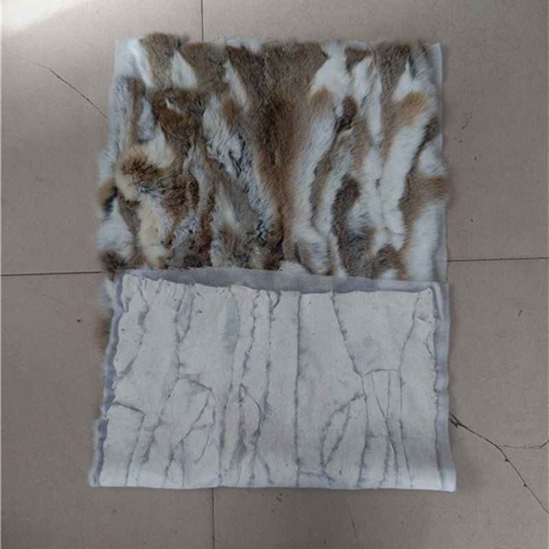 Rabbit Winter Fur Blankets Rabbit Fur Patchwork Mattress Clothing Furniture Bed Blankets Pi-Mart