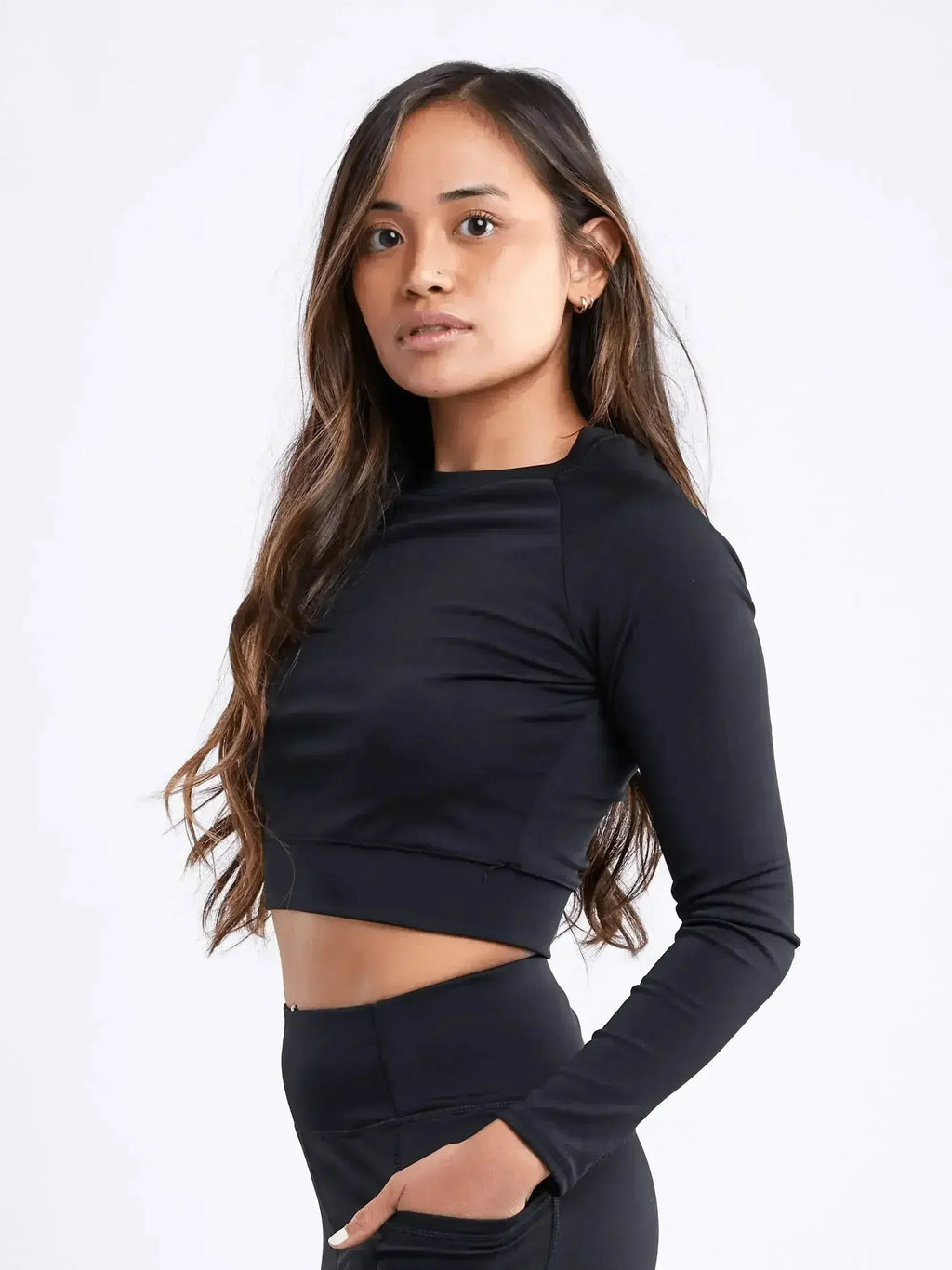 Long-Sleeve Crop Top - SJB-DIAMOND ELITES
